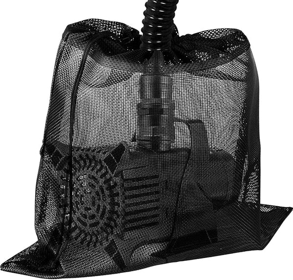 24" x 26" Upgrade Large Pump Barrier Bag, Pond Pump Filter Bags, Black Media Bag for Pond Filter (Black, 18" x 19")