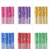 EXCEART Wind Chime Tubes Metal DIY Wind Chime Supplies 24Pcs Pre-Drilled Metal Tubes for Outdoor Garden Decor Craft Making 4.72X0.39In