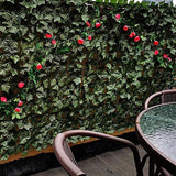 Privacy Fence Screen Artificial Ivy Grass Wall Screen 360x40 in Balcony Fence Privacy Screen Faux Vines Green Backdrop Fake Ivy Wall Panels Hedge Fence for Patio,Garden, Backyard Indoor Outdoor deocr