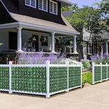 Artificial Ivy Privacy Fence Screen - 160''(L) x 40''(W) Realistic Greenery Wall Panels Green Leaves for Outdoor Balcony, Patio or Garden Decor, Faux Grass Backdrop Panel