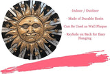 Spoontiques - Garden Décor -Sunface Stepping Stone - 9 5/8" Diameter Decorative Stone for Garden