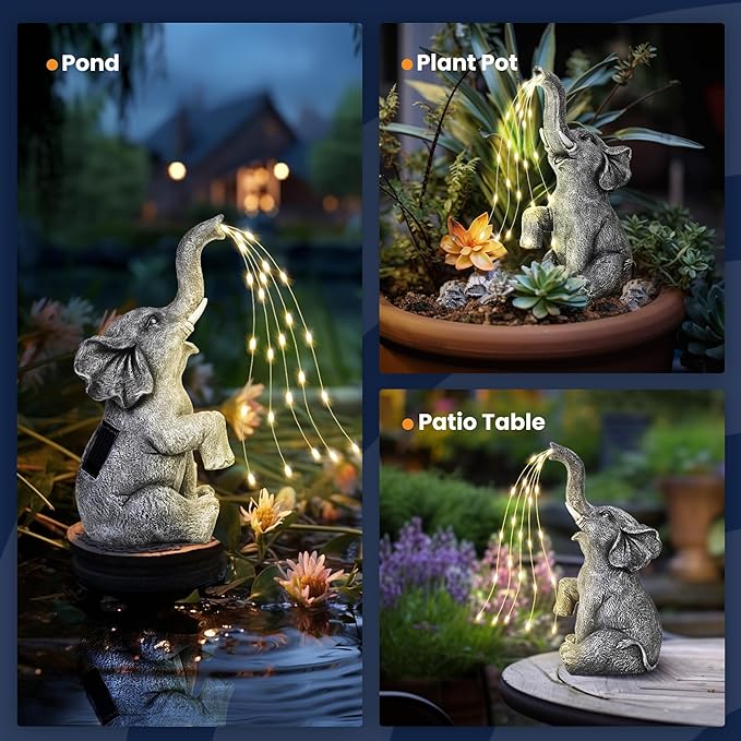 GIGALUMl Solar Garden Statue Bundle
