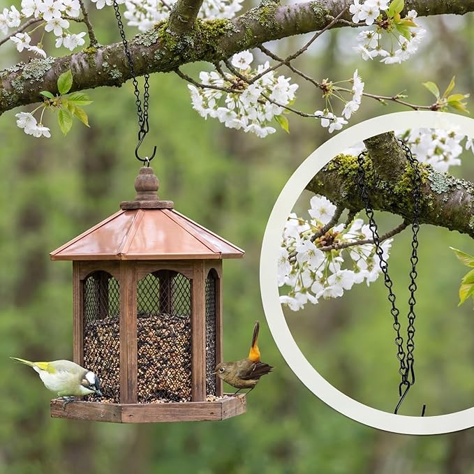 EBOOT 2 Pcs Hanging Chain for Bird Feeders, Planters, Lanterns and Ornaments (35 Inch,Black)