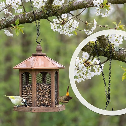 EBOOT 2 Pcs Hanging Chain for Bird Feeders, Planters, Lanterns and Ornaments (35 Inch,Black)