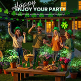 PEVOROS Garden Decor Solar Lights Outdoor,4 Pack 120LED Waterproof Colorful Solar Garden Lights Your Outdoor Decoration,Yard, Patio, Porch,Flower Pot,Pathway,Christmas (Green)