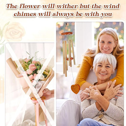 Daughter in Law Mothers Day Funny Gifts, Birthday Wedding Gift for Daughter in Law - Wind Chimes, Anniversary Presents for Future Daughter- in-Law, Son Girlfriend from Mother, Mom, Mother in Law