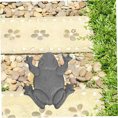 Yardwe Stepping Stones for Frog Stepping Iron Garden Frog Statue Decor Outdoor Garden Ornament