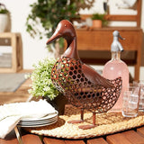 Accent Plus Chicken Wire Duck Sculpture Duck, 13x4.75x14.5