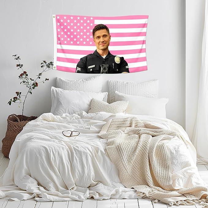 Shmbada Eric Winter Tim Bradford 3x5 Foot Decorative Flag Tapestry with 2 Brass Grommets for Outdoor Indoor, Double Stitched, Wall Hanging Room Decor, College Dorm Porch Outside Decorations
