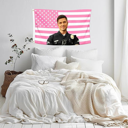 Shmbada Eric Winter Tim Bradford 3x5 Foot Decorative Flag Tapestry with 2 Brass Grommets for Outdoor Indoor, Double Stitched, Wall Hanging Room Decor, College Dorm Porch Outside Decorations