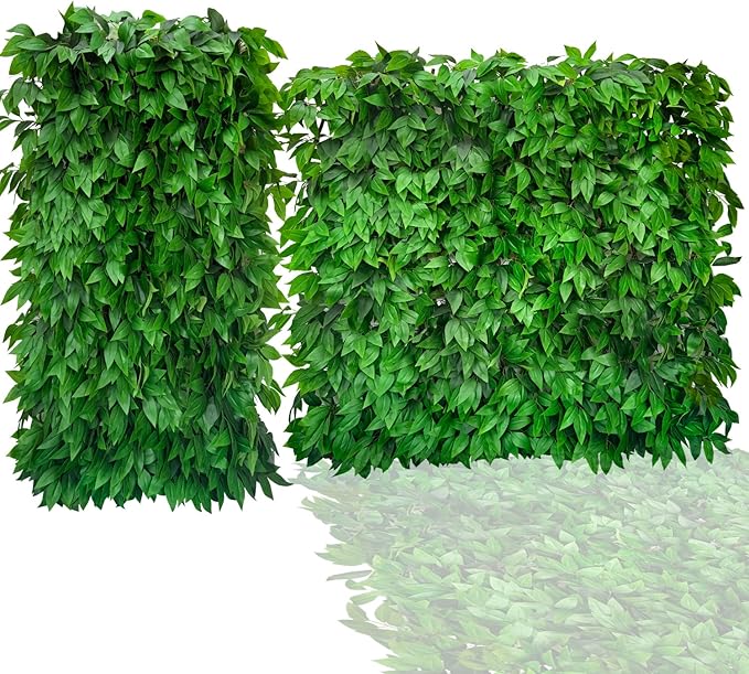 Expandable Fence Privacy Screen for Balcony Patio Outdoor,Decorative Faux Ivy Fencing Panel,Artificial Hedges (Single Sided Leaves)