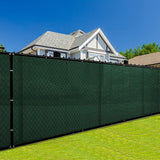 BOEN Privacy Screen Fence Netting Mesh Fabric Windscreen with Reinforced Aluminum Grommets for Garden Fence Or Any Outdoor Metal or Wooden Fencing (4' x 300', Green)