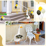 2026 Graduation Porch Goose Sign Congrats Grad Wooden Sign Graduation Cap Shaped Wooden Goose Signs Accessories Decor for Yard Porch Lawn