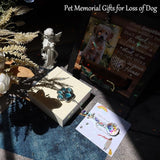 Dog Memorial Gifts for Loss of Dog, K9 Crystal Suncatcher Rainbow Maker Window Hanging Ornament for Pet Loss Sympathy Gift, Car Hanging Decoration, pet Christmas Ornament