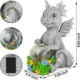 Solar Garden Outdoor Statues,Lawn Decor Outdoor Statue for Patio, Balcony, Yard Ornament,Unique Gifts for Mom Grandma