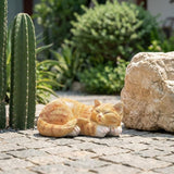 Garden Decor Cat Statue Outdoor Statue, Cat Figurines Garden Statues & Sculpture Decoration, Sleeping Cat Statue Decor for Patio, Porch and Lawn, Cat Gifts for Cat Lover and Women, Cat Memorial Stone