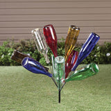 Miles Kimball Lawn and Garden Metal Wine Bottle Holder, Crafted with 100% Metal, Holds Up to 10 Bottles, Outdoor Décor/Garden Décor – Measures 24” High