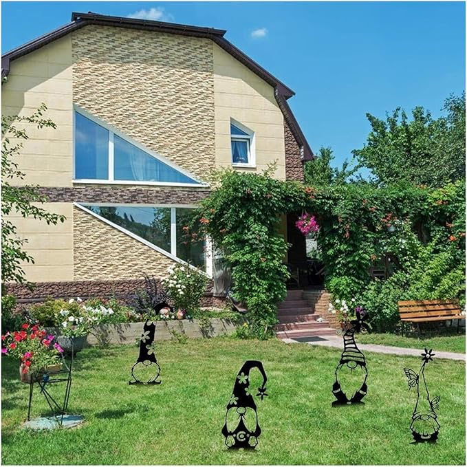 Garden Decor Garden Statue Metal Hollow Statues Accessories Outdoor