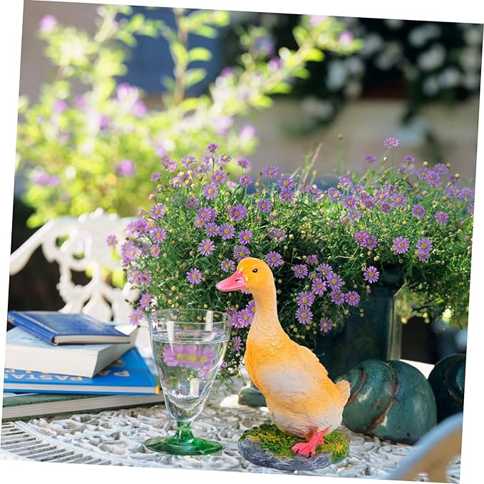 POPETPOP Garden Ornament Figurine Decoration for Home Office and Garden Charming Outdoor Lawn Statue for Creative Decor and Pleasant Atmosphere