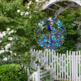 Plexiglas Peacock Suncatcher Kit - Stained Plexiglass Window Hanging for Room Decor Aesthetic, Cute Garden Decor for Outside, Yard and Balcony Decor - Home Decor Aesthetic SunCatcher