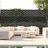 Outdoor Privacy Screen,72" H×47" W Metal Privacy Screen, Freestanding Privacy Fence Panels for Patio