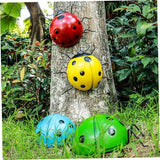 BESPORTBLE Simulated Ladybug Pendant Iron Garden Ornament Outdoor Decor Creative Hanging Artificial Ladybug Sculpture for Patio and Holiday