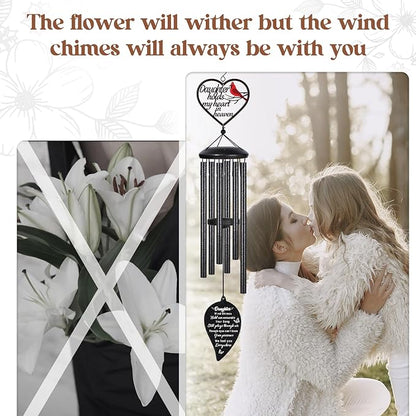 Memorial Gifts for Loss of Daughter Wind Chimes,Sympathy Gifts for Loss of Daughters, Bereavement Remembrance Funeral Condolence Gifts for Loss of Daughter 30“ Memorial Wind Chimes for Loss Loved One
