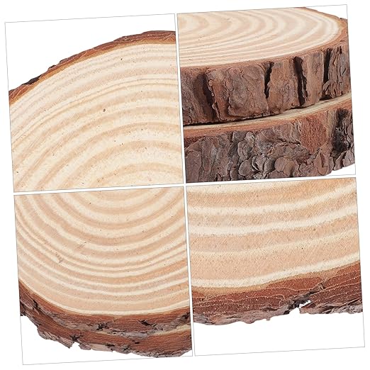 TOYANDONA 2pcs Outdoor Garden Wooden Stepping Stones 8.5-Inch Log Pathway Decor Easy DIY Installation for Walkways and Patios Sturdy and Weather-Resistant