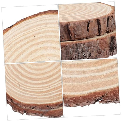 TOYANDONA 2pcs Outdoor Garden Wooden Stepping Stones 8.5-Inch Log Pathway Decor Easy DIY Installation for Walkways and Patios Sturdy and Weather-Resistant