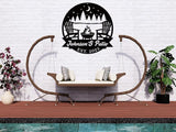 Welcome to Our Backyard Sign,Personalized Patio Signs and Decor Outdoor, Metal Backyard BBQ Sign, Personalized Pool Name Man Cave