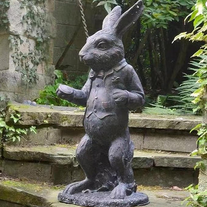 Alice in Wonderland Outdoor Statues 5 PCS Set | Ideal Wonderland Gifts & Party Decor - Durable Resin Figurines for Garden, Patio, Lawn & Indoor Alice in Wonderland Decor