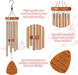 Christian Wind Chimes for Outside, God Blessed Inspirational Bible Verse Windchimes for Garden Patio Yard Decor, Religious Gifts for Women, Men, Christian, Loved Ones