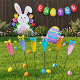 6 Packs Carrot Decorative Garden Stakes Easter Decorations,Cute Carrot Metal Yard Signs,Happy Easter Decorations Outdoor Yard for Spring Home Outside Lawn Front Porch Lawn Backyard Decor