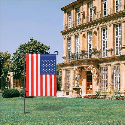 American Garden Flag 12 x 18 Inch,Patriotic Double Sided Polyester Printed Flag,USA ResidentialYard|Garden Decor,American Flag Garden Flag(2 Pcs Stitched Together)