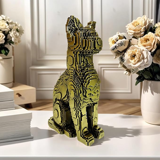 Owl Statue Garden Decor, Resin Waterproof Halloween Indoor Outdoor Lawn Yard Patio Office Living Room Decoration Gifts for Mom Women (8.3 Inch) (Bronze)