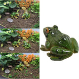 2pcs Resin Simulation Frog Statue Animal Sculpture 6.5x5.5x3.8cm for Home Garden Backyard Outdoor Decoration