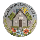 Grandma Garden Stepping Stone Yard Walkway Step Stone Grandma Gifts from Grandchildren Home Outdoor Decor Lawn Concrete Stepping Stones with Sayings Outside Decorations