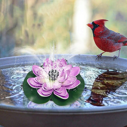 Solar Fountain - Decorative Bird Bath Water Feature, Eco-Friendly Design | Solar-Powered Fountain Pump with Assorted Nozzles, Ideal Enhancement for Ponds, Pools, and Creating A Outdoor
