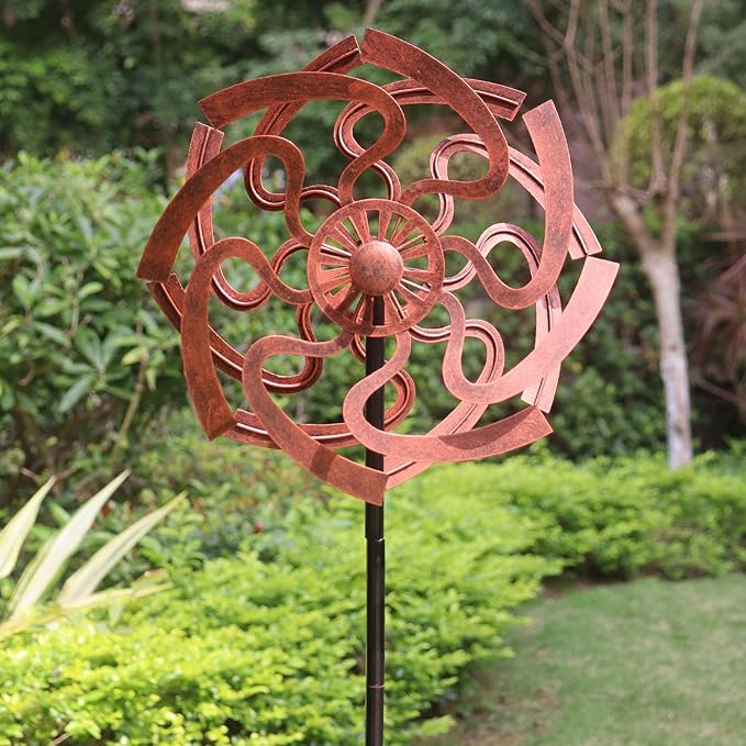 Garden Wind Spinner Outdoor Yard Spinner Metal Wind Spinner for Lawn & Patio Yard Art