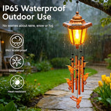 Hummingbird Solar Wind Chimes for Outside, Birthday Gifts for Mom Women Grandma Mother's Day Memorial, 34-Inch Windchimes with Wind Spinner, Outdoor Hanging Solar Lights Yard Garden Decor, 2 Pack