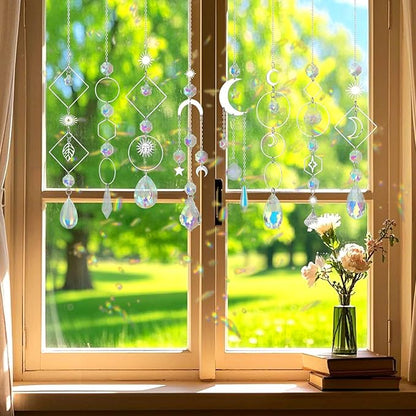 228pcs Sun Catcher Kits for Adults, DIY Arts and Crafts for Women Prism Crystal Suncatchers Indoor Window Hanging Ornaments Decor for Home Gifts for Mother Wife Daughter