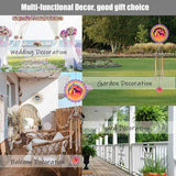 Wind Chimes with Dog Cat Pet 3D Display Wind Spinner for Outside Garden Patio Yard Decor, Metal Decorative Windchimes Outdoor Hanging Gift for Mom Women Grandma Wife, for Christmas, Birthday