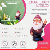 Funny Guy Mugs Middle Finger Indoor/Outdoor Gnome for Patio, Yard or Lawn - Funny Garden Gnome - Naughty Gnomes