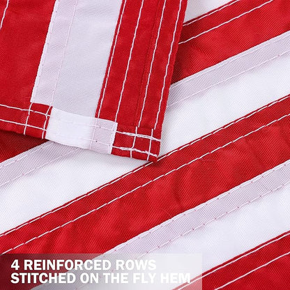 Embroidered American Flag Garden Flag 12 x 18 Inch,Embroidered Stars and Sewn Stripes,Small USA Garden Flag Outdoor, Patriotic Decorative Yard Flags for 4th of July, Independence Day- Nylon