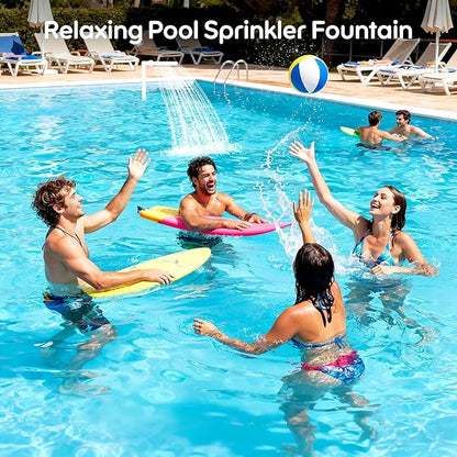 Pool Fountain for Inground Swimming Pool, Adjustable Pool Water Sprinkler, Fits Most 1.5" Return Jets, Pools Swimming Cooling & Decor Relaxation
