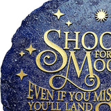 Spoontiques - Garden Décor - Shoot for The Stars Stepping Stone - Decorative Stone for Garden