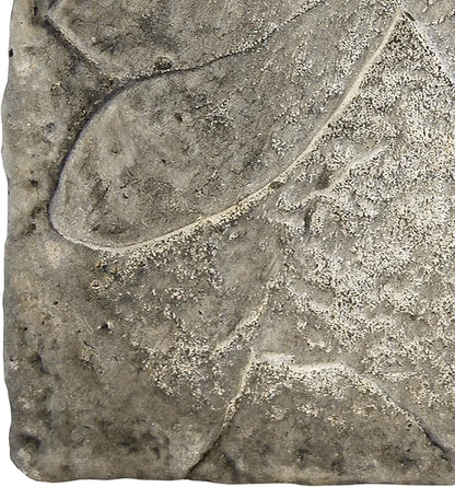 BestNest Set of 2 Athens Pre-Aged Dragonfly Stepping Stones – 12"x12" Concrete Garden Pavers with Raised Insect Detail – Gray Stone Finish Outdoor Pathway Decor