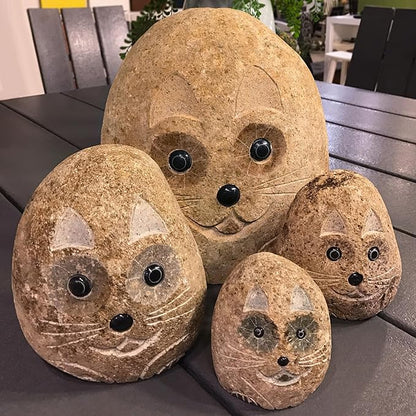 6" Boulder Stone Cat