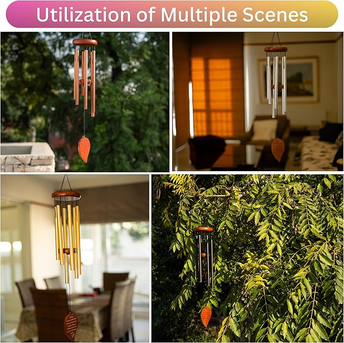 Pet Memorial Wind Chimes For Dogs - 32.5" Pet Remembrance Wind Chime - Dog Memorial Gifts For Loss Of Dog - Prime Bereavement Gift Idea For Loss Of Cat Sympathy Gift - Bereavement Gifts Dogs