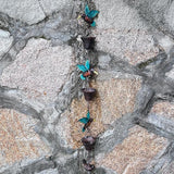 8.5FT Rain Chain, Hummingbird and Cup Rain Chains for Gutters and Downspouts, Metal Decorative Rainwater Catcher Chain, Antique Copper Rain Gutter Downspout Chains for Outside Garden